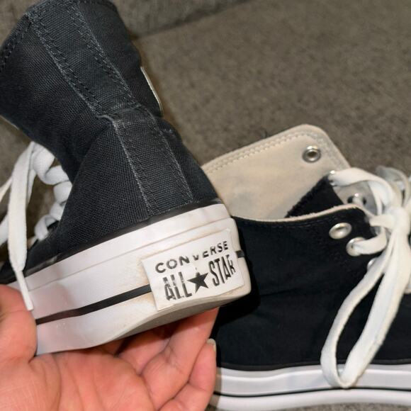 Converse Chuck Taylor All Star Platform Black Canvas Women's Size 7 560845F - Picture 8 of 8